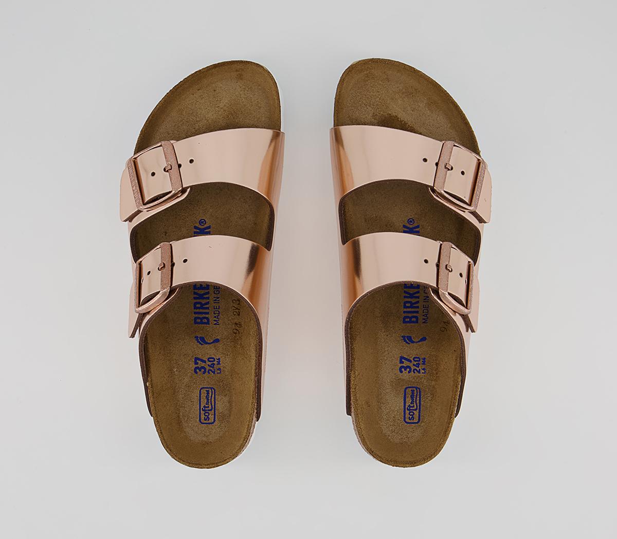BIRKENSTOCK Arizona Two Strap Sandals BIRKENSTOCK Arizona Two Strap Sandals Metallic Copper