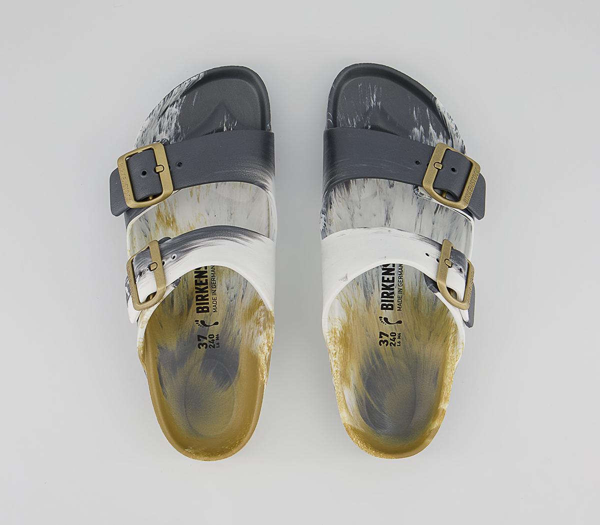 BIRKENSTOCK Arizona Two Strap Sandals BIRKENSTOCK Arizona Two Strap Sandals Multi Glamour Gold Eva