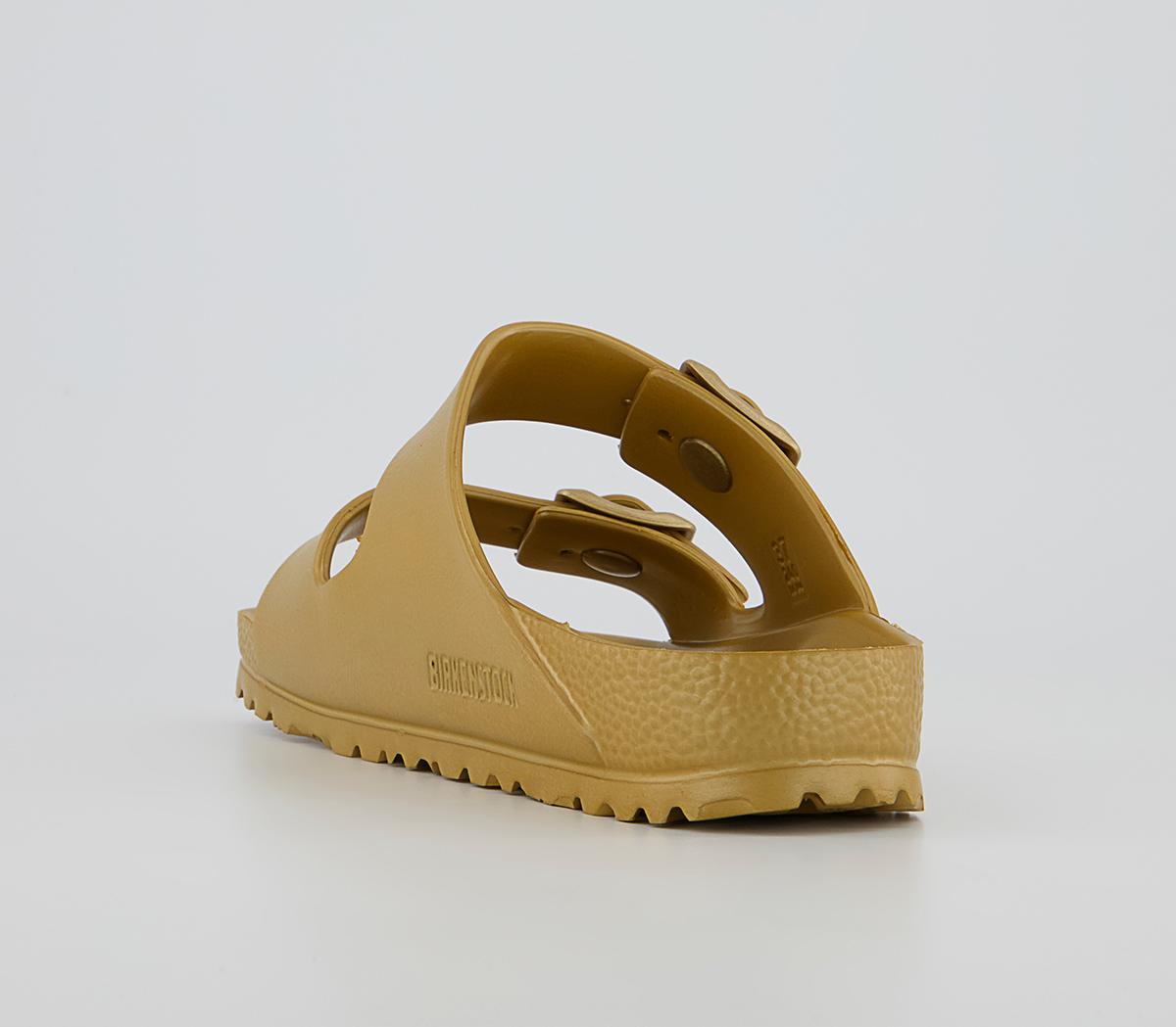 BIRKENSTOCK Arizona Two Strap Sandals BIRKENSTOCK Arizona Two Strap Sandals Glamour Gold Eva