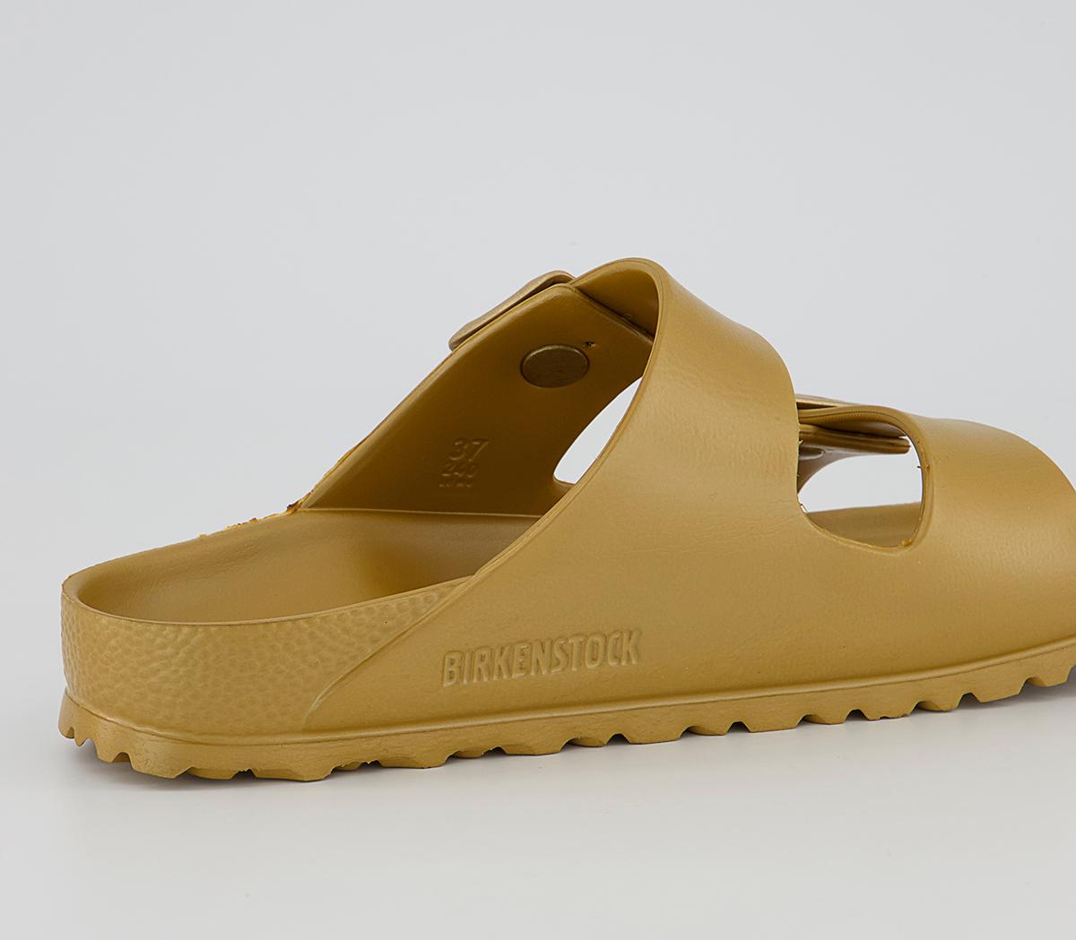 BIRKENSTOCK Arizona Two Strap Sandals BIRKENSTOCK Arizona Two Strap Sandals Glamour Gold Eva