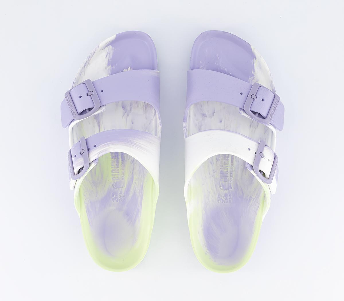 BIRKENSTOCKArizona Two Strap Sandals Faded Lime Multi Eva