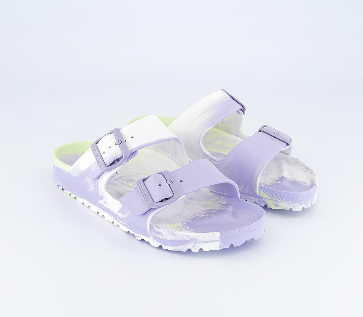 BIRKENSTOCKArizona Two Strap Sandals Faded Lime Multi Eva