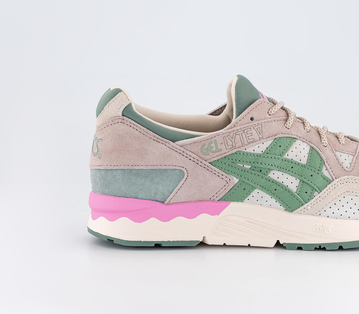 ASICS Gel Lyte V Trainers Dusty Pink Green - Men's Trainers