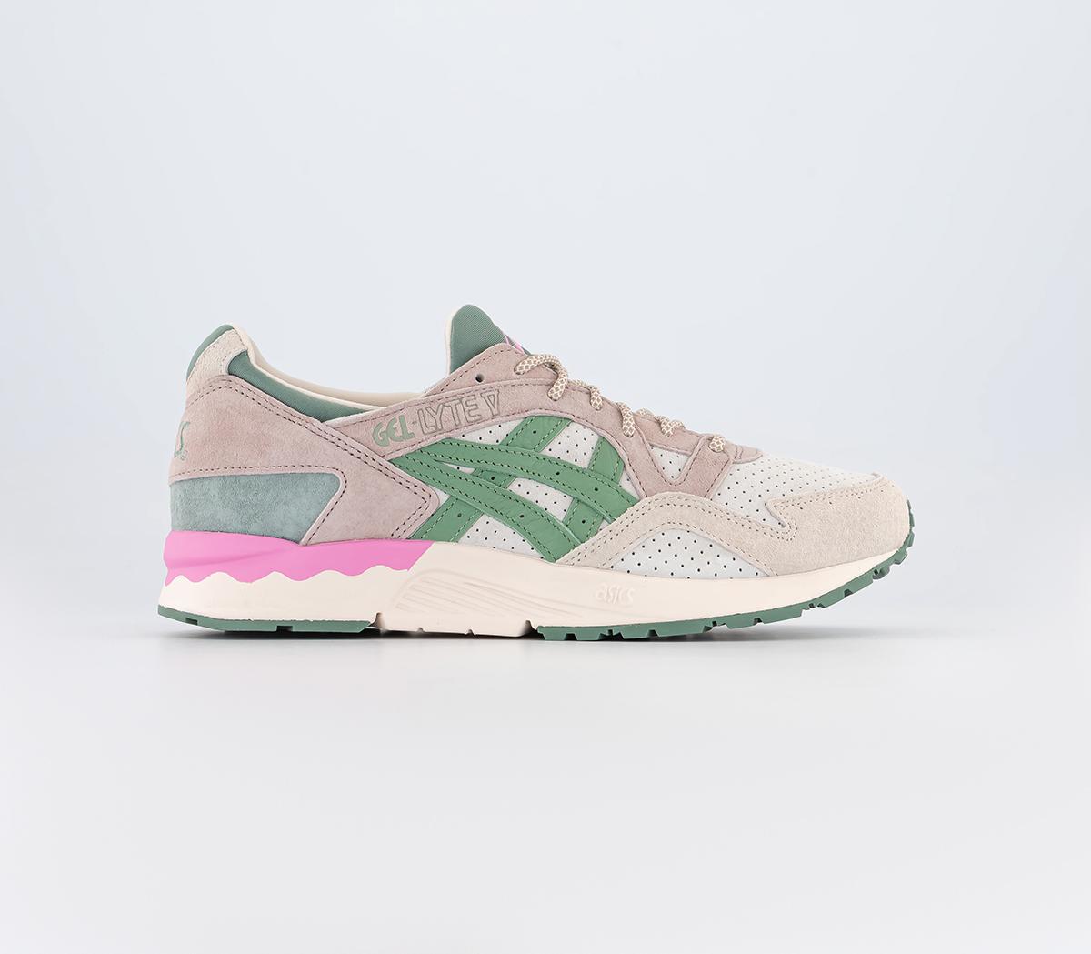 Asics Gel Lyte V Trainers Dusty Pink Green - Men'S Trainers