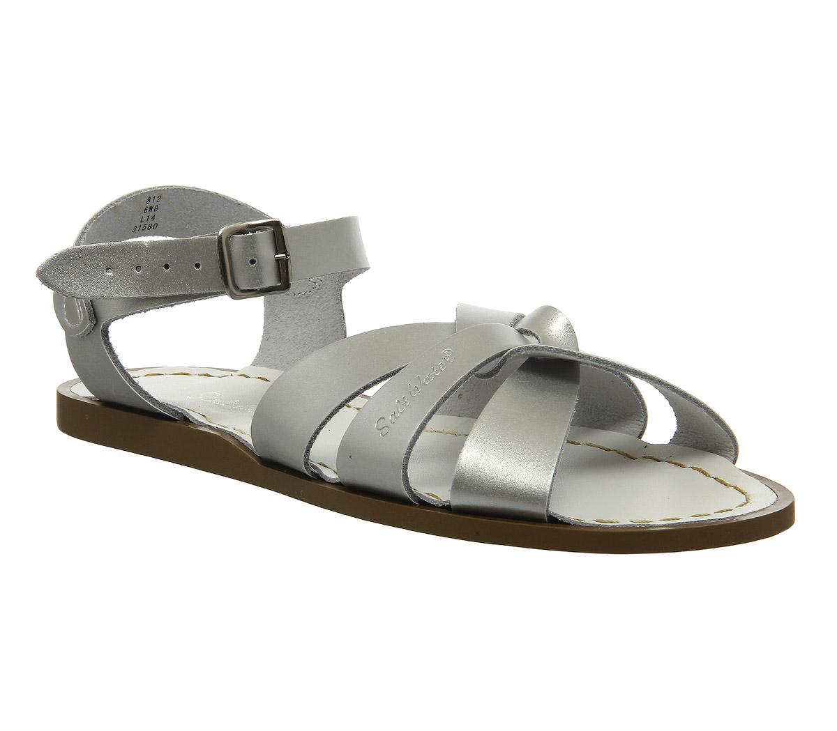 Salt-Water Original Sandals Silver Leather - Women’s Sandals