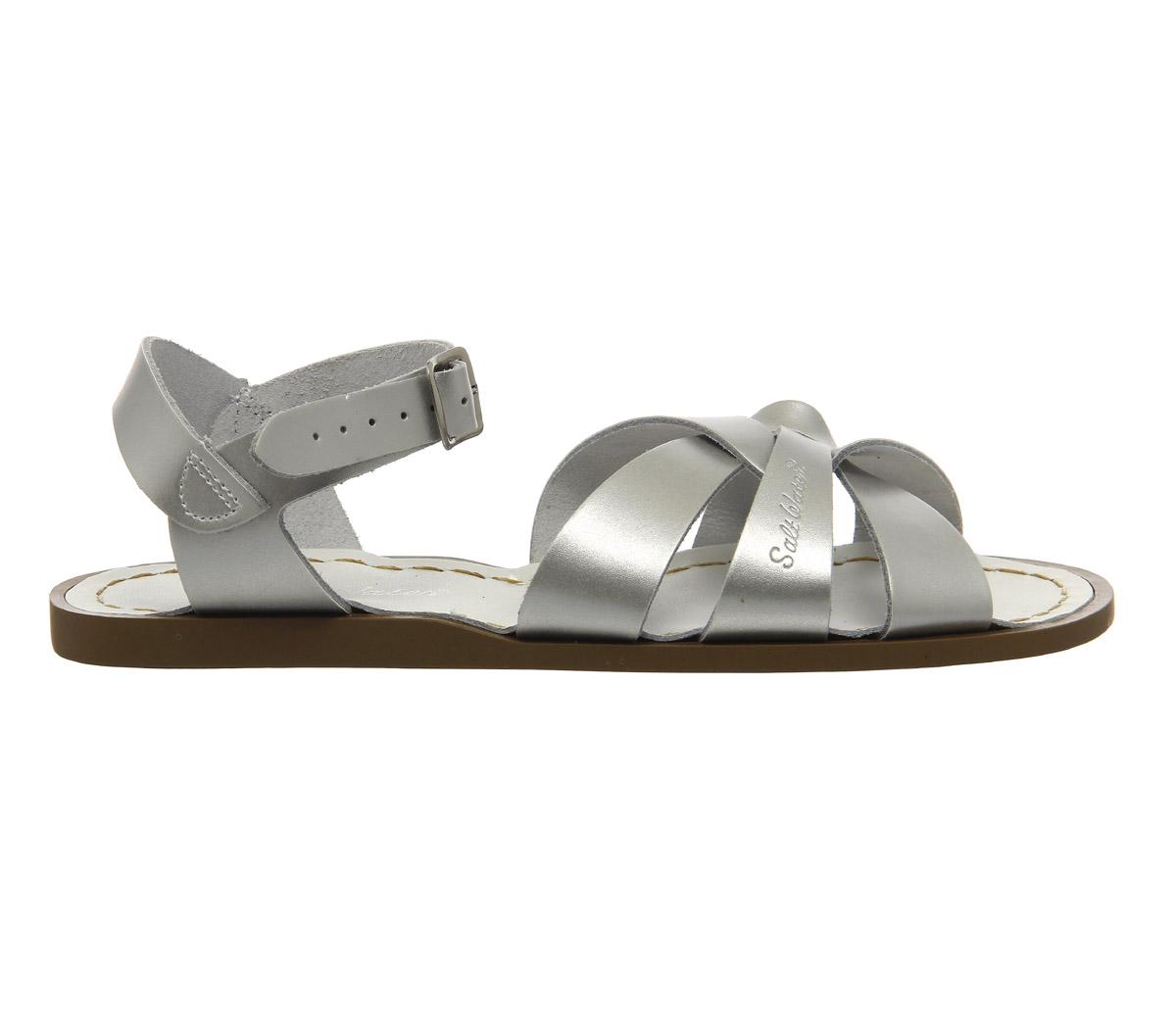 Salt-Water Original Sandals Silver Leather - Women’s Sandals
