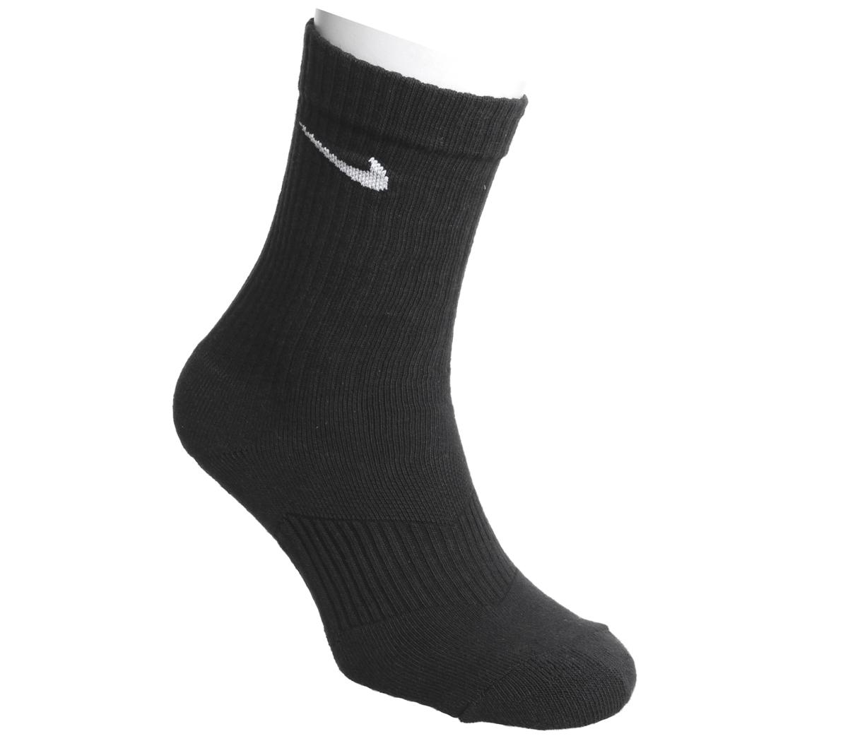 nike black crew socks medium