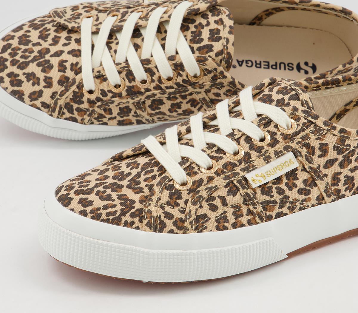 Superga 2750 Trainers Leopard Black Fawn Exclusive - Women's Trainers