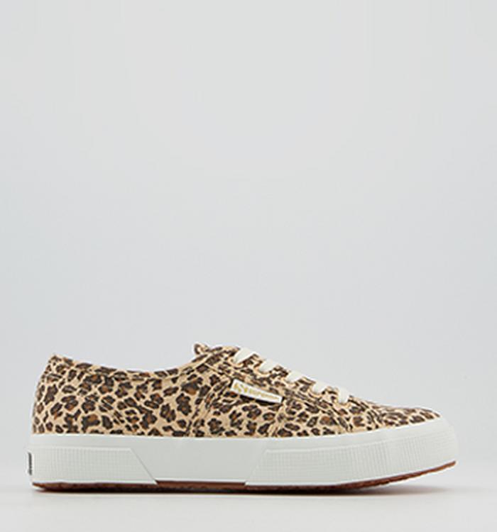Superga 2750 Trainers Leopard Black Fawn Exclusive