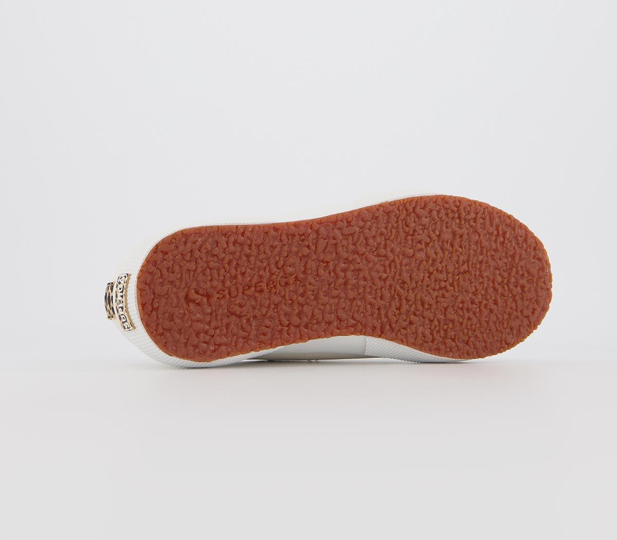 Superga2750 Superga2750Prestine White Leather Leopard Exclusive