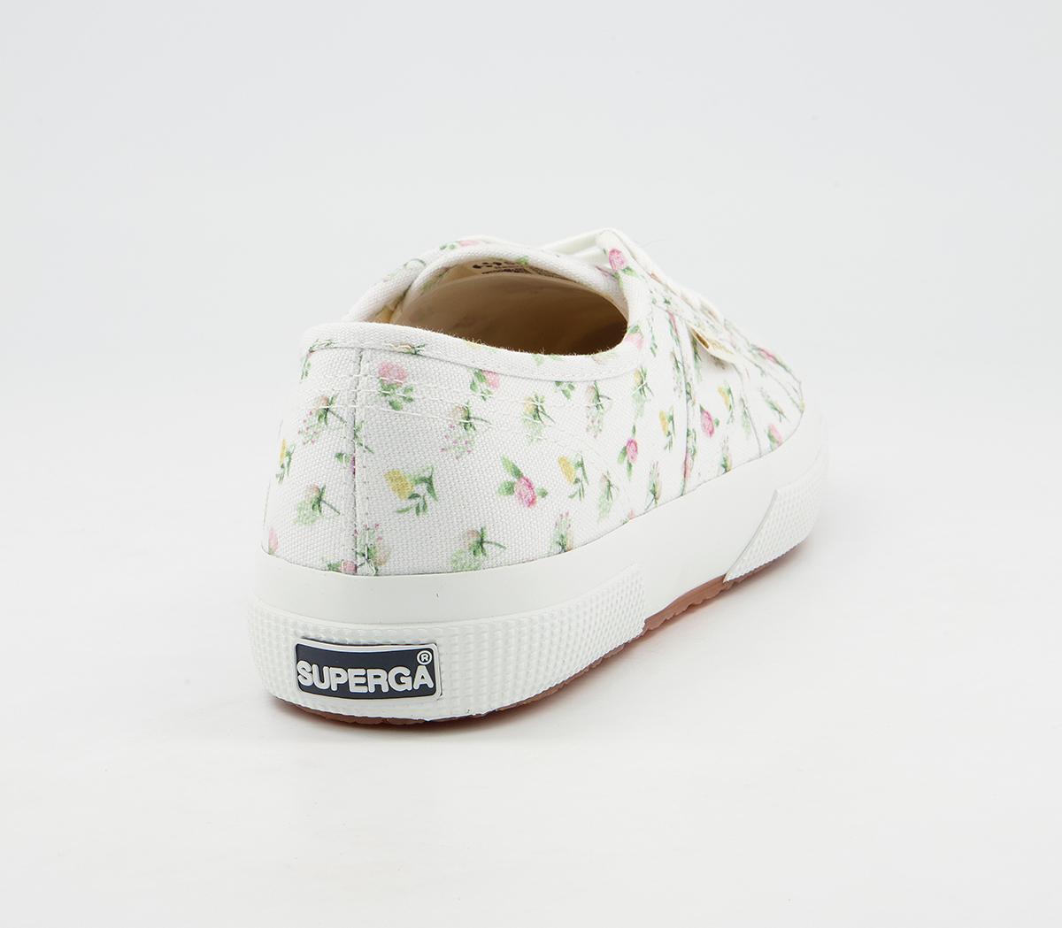 Superga 2750 Trainers Superga 2750 Trainers White Floral Exclusive