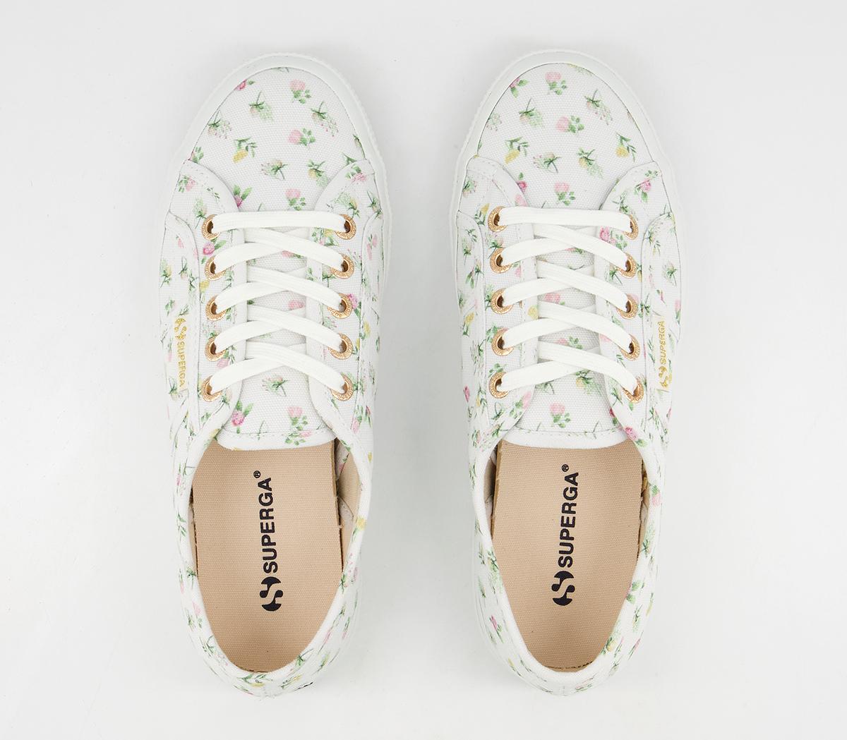 Superga 2750 Trainers Superga 2750 Trainers White Floral Exclusive