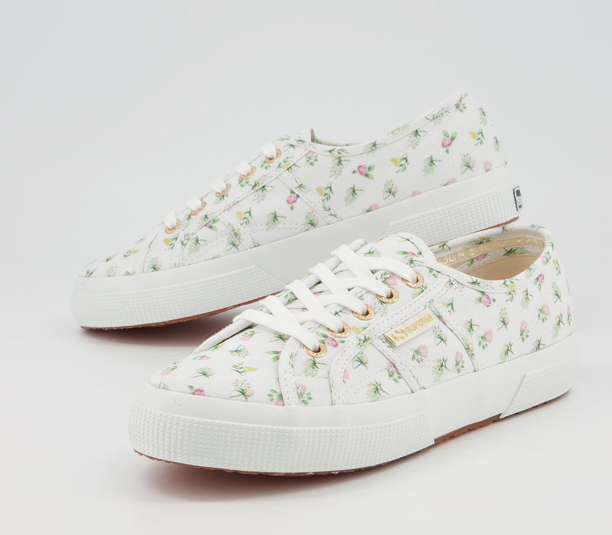 Superga 2750 Trainers Superga 2750 Trainers White Floral Exclusive