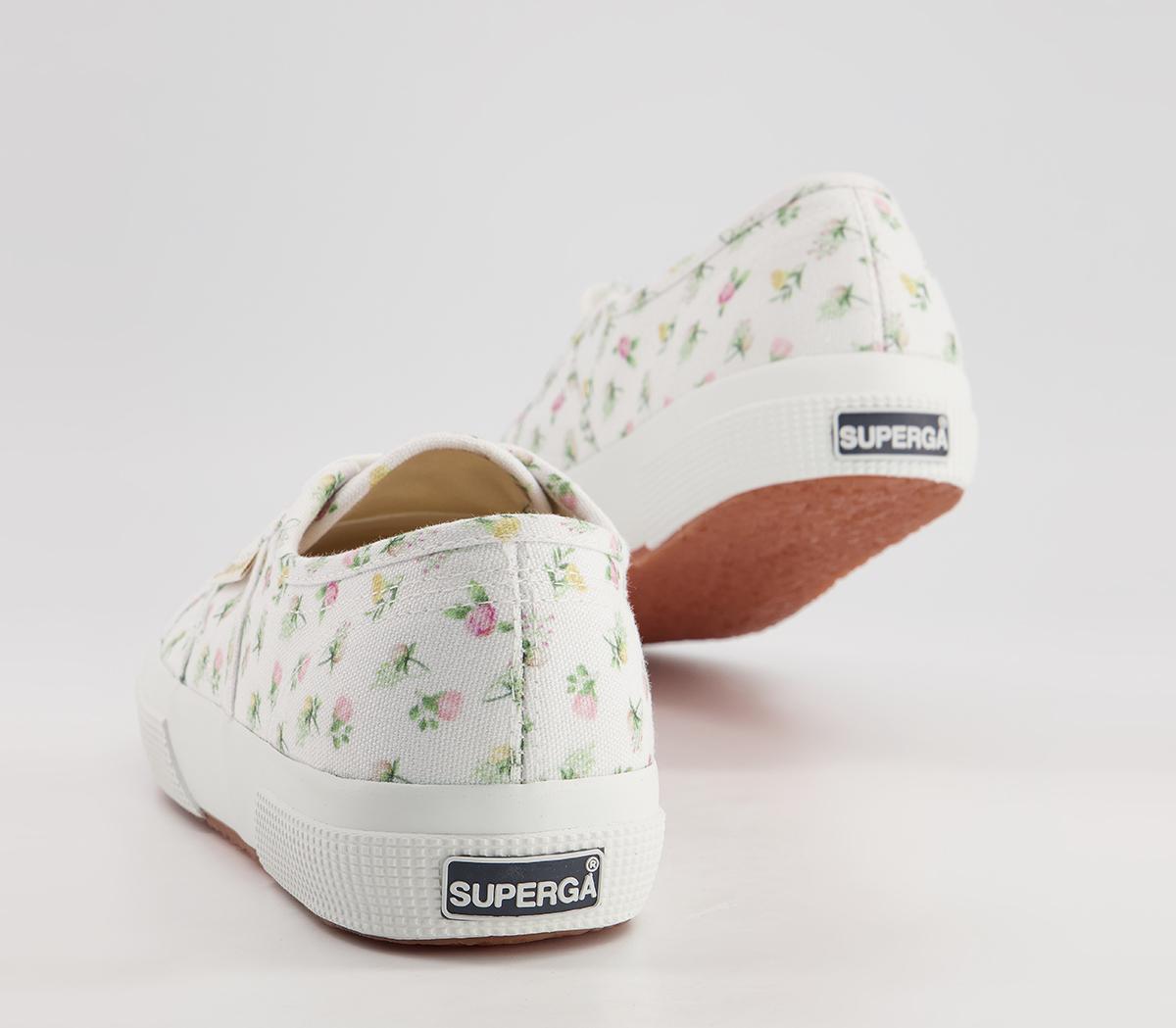 Superga 2750 Trainers Superga 2750 Trainers White Floral Exclusive