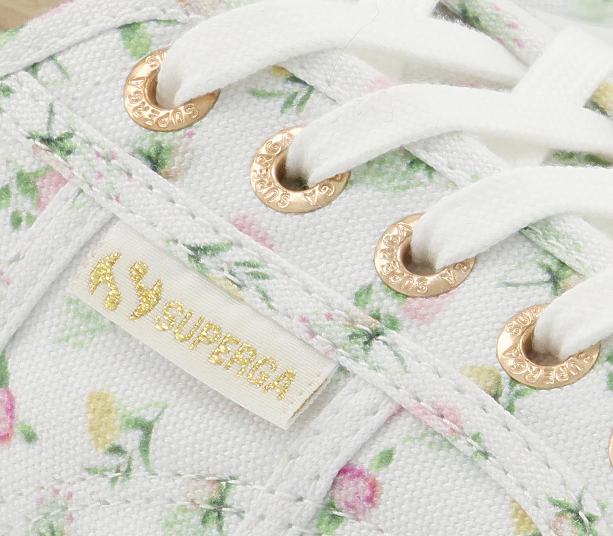 Superga 2750 Trainers Superga 2750 Trainers White Floral Exclusive