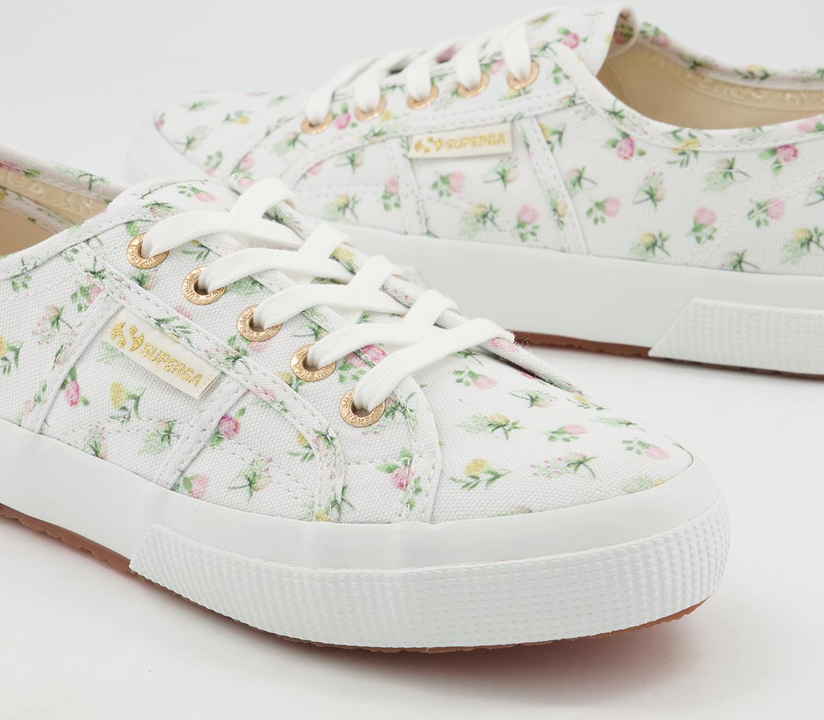 Superga 2750 Trainers Superga 2750 Trainers White Floral Exclusive