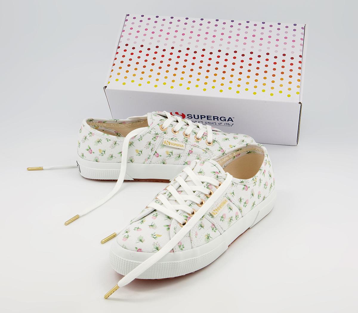 Superga 2750 Trainers Superga 2750 Trainers White Floral Exclusive