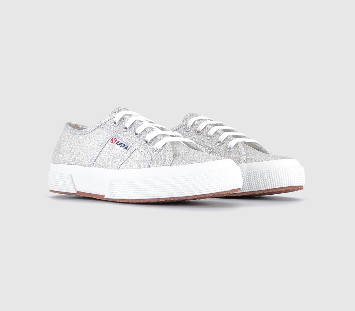 Superga Womens Grey And Silver 2750 Trainers, 3.5