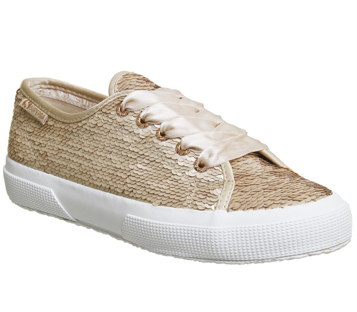 Superga rose gold on sale trainers