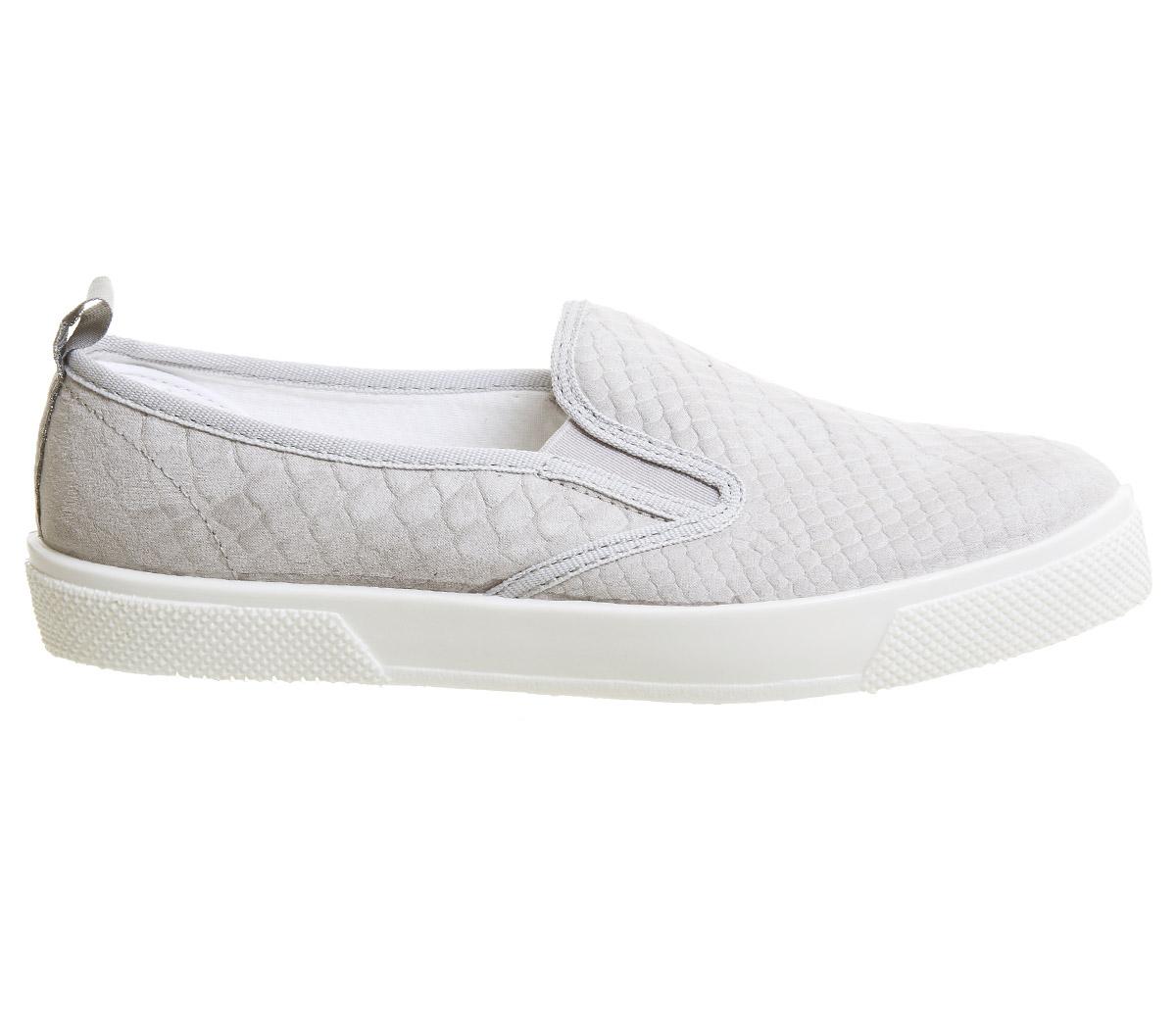 OFFICEKicker Slip OnGrey Snake With Branding