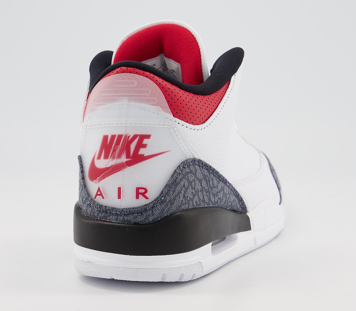 Jordan Air Jordan 3 Jordan Air Jordan 3 White Fire Red Denim