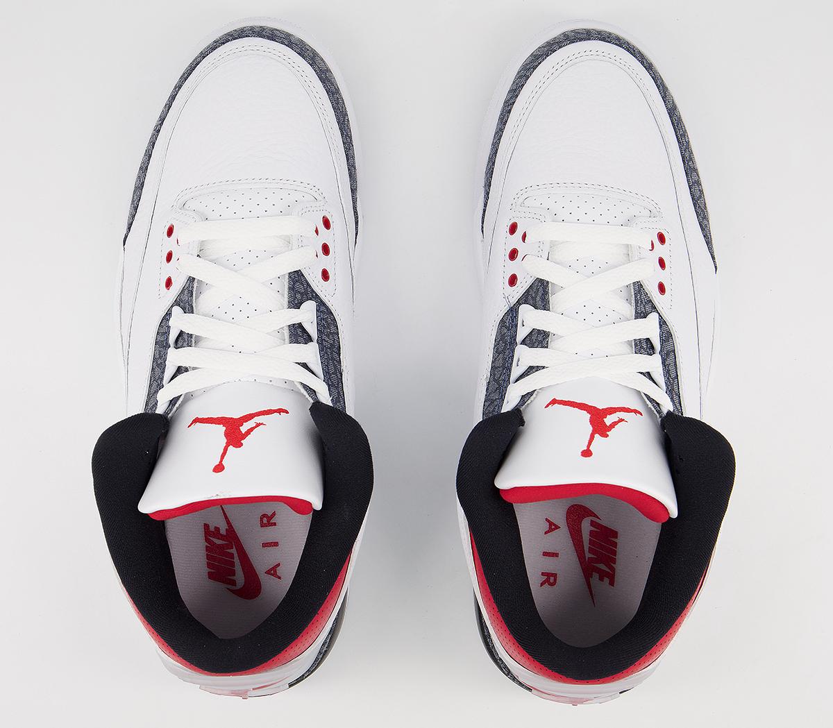 Jordan Air Jordan 3 Jordan Air Jordan 3 White Fire Red Denim