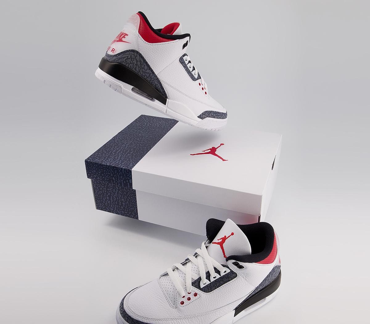 Jordan Air Jordan 3 Jordan Air Jordan 3 White Fire Red Denim