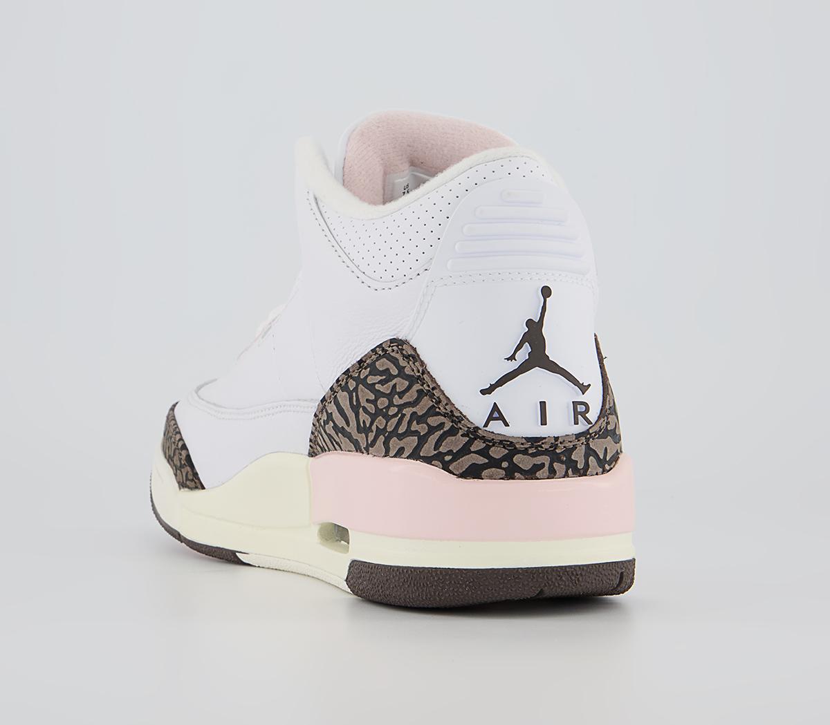 Jordan Air Jordan 3 Trainers Jordan Air Jordan 3 Trainers White Dark Mocha Atmosphere Sail