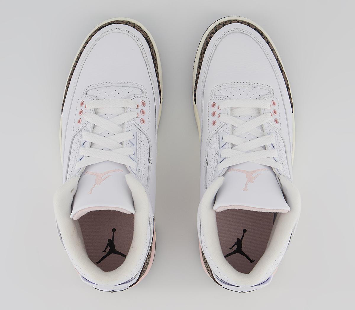 Jordan Air Jordan 3 Trainers Jordan Air Jordan 3 Trainers White Dark Mocha Atmosphere Sail