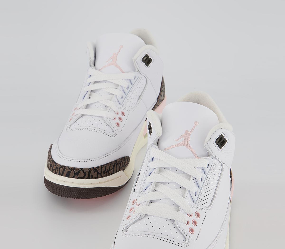 Jordan Air Jordan 3 Trainers Jordan Air Jordan 3 Trainers White Dark Mocha Atmosphere Sail