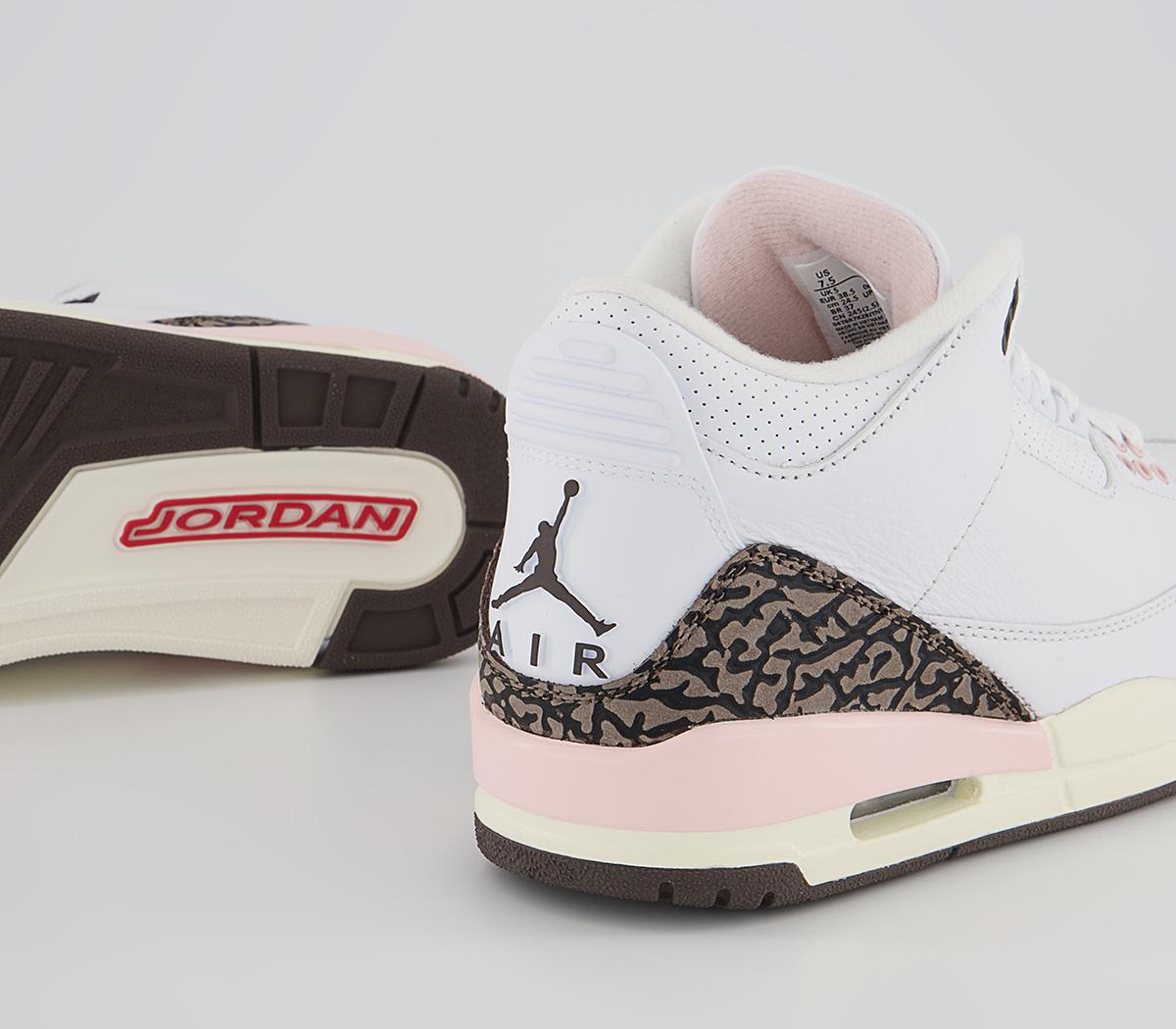 Jordan Air Jordan 3 Trainers Jordan Air Jordan 3 Trainers White Dark Mocha Atmosphere Sail
