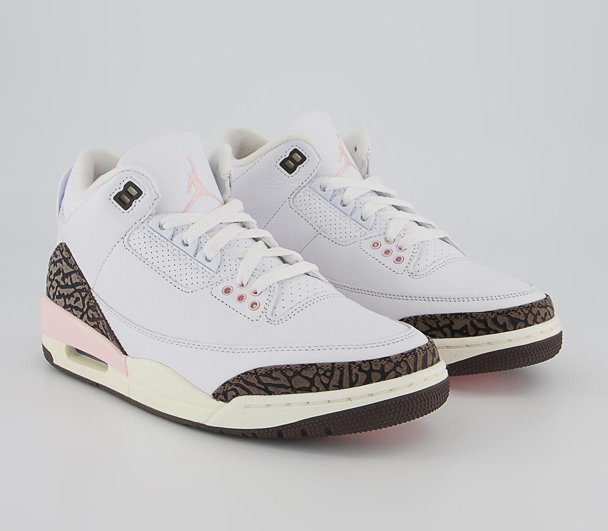 Jordan Air Jordan 3 Trainers Jordan Air Jordan 3 Trainers White Dark Mocha Atmosphere Sail