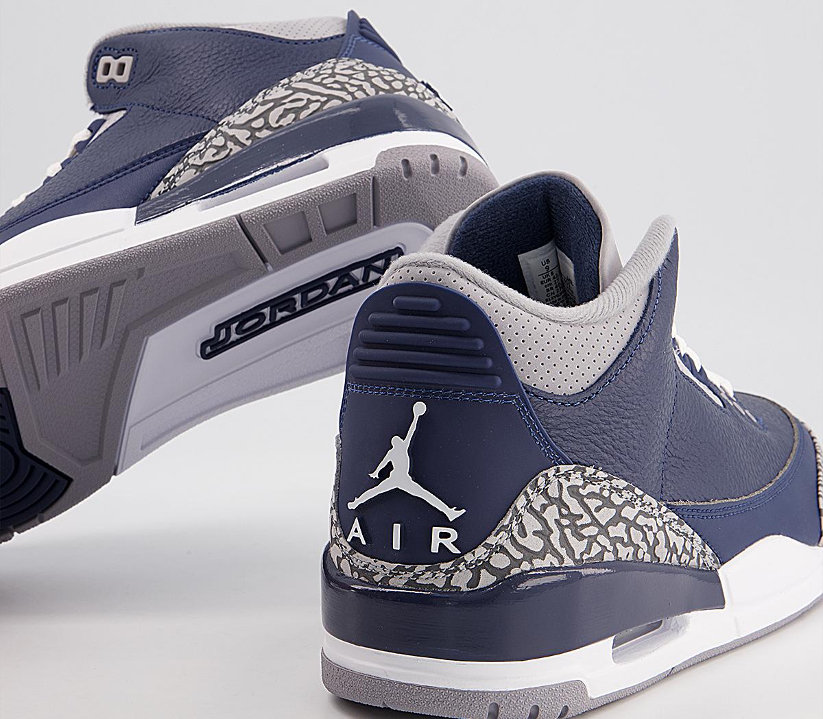 Jordan Air Jordan Trainers Midnight Navy White Cement Grey