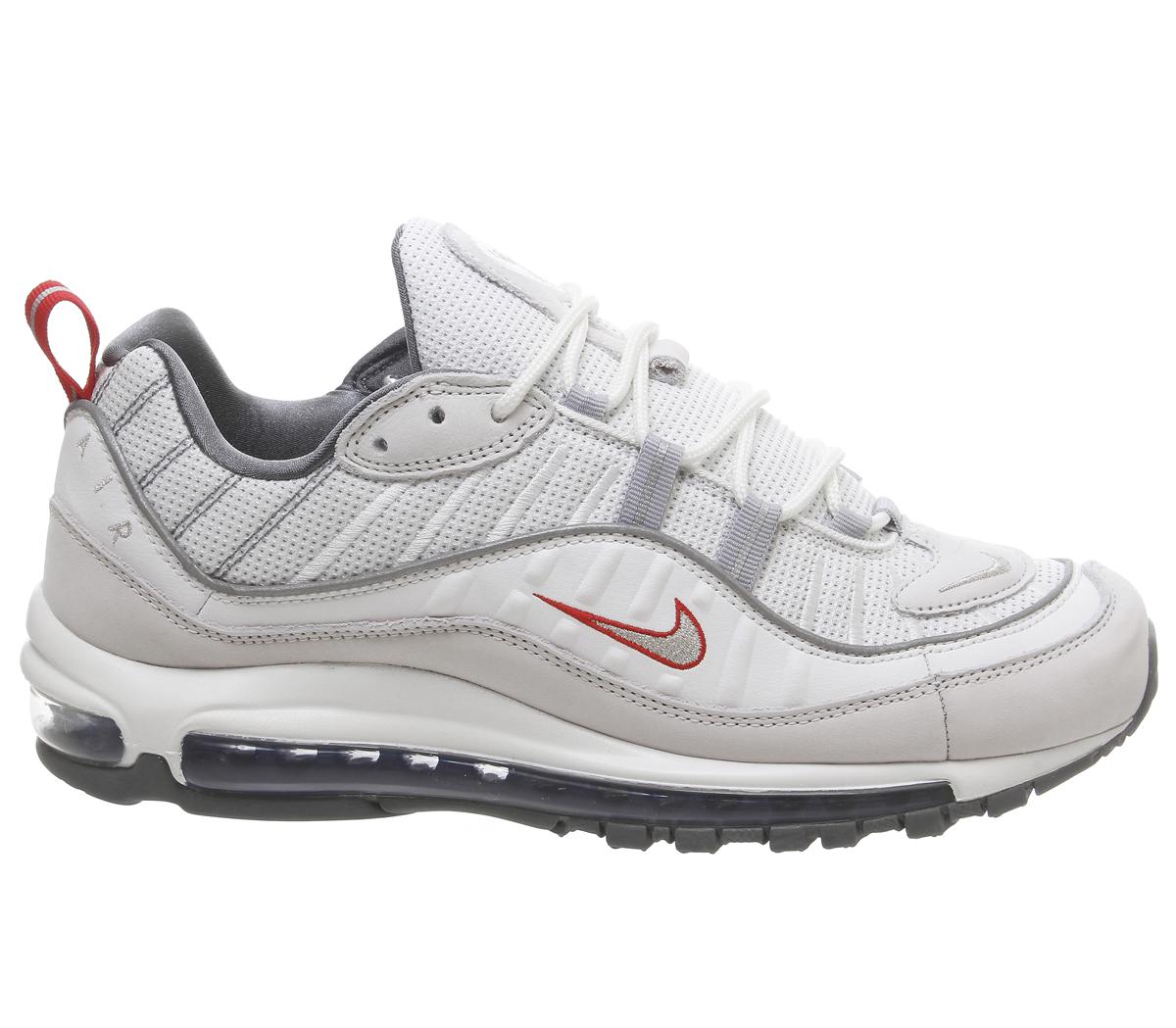 Air max 98 trainers summit white metallic silver on sale