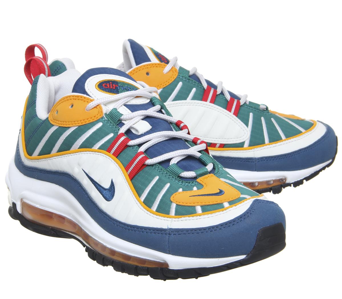 NikeAir Max 98 TrainersUniversity Red Blue Force Orange Peel