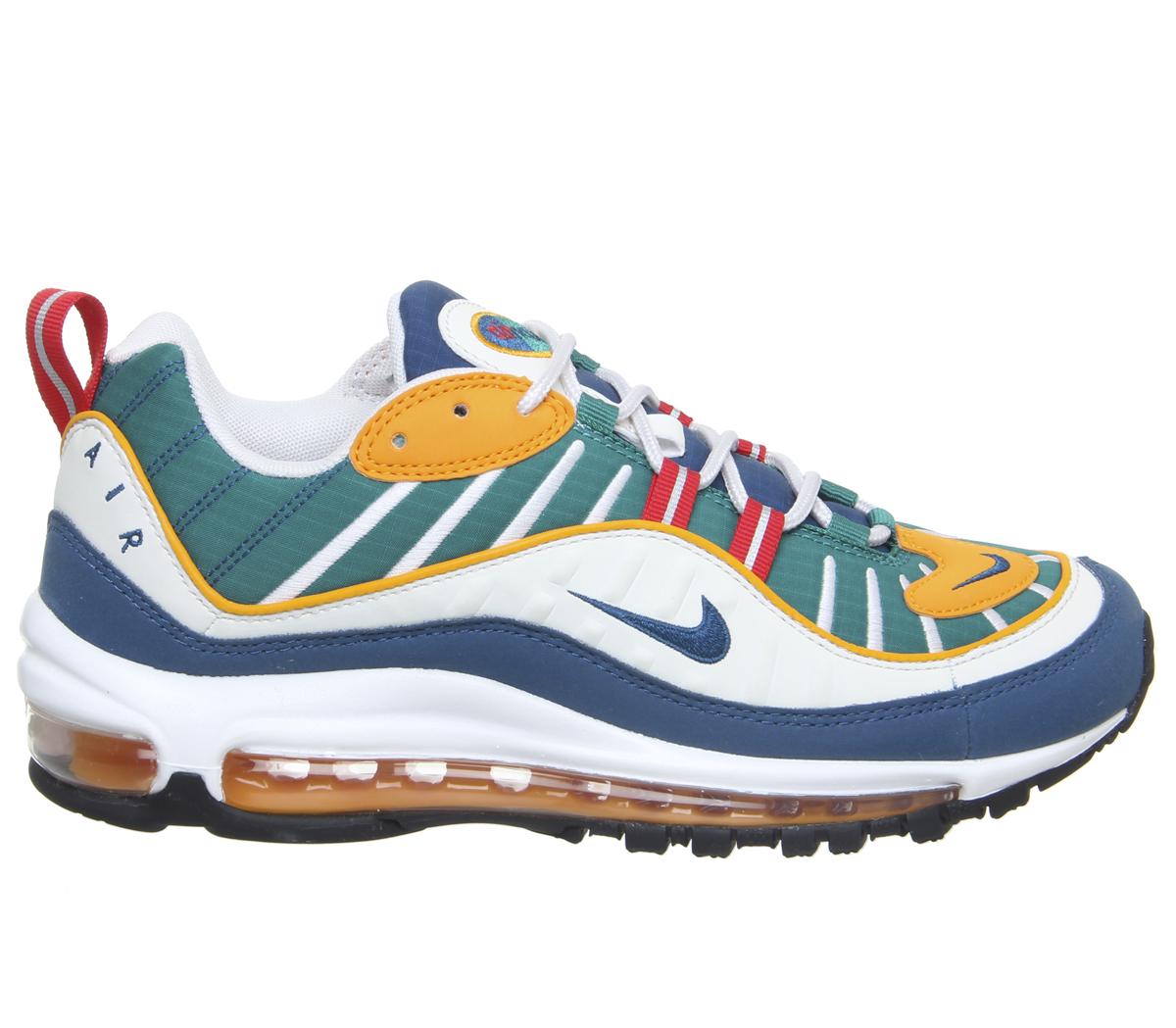NikeAir Max 98 TrainersUniversity Red Blue Force Orange Peel