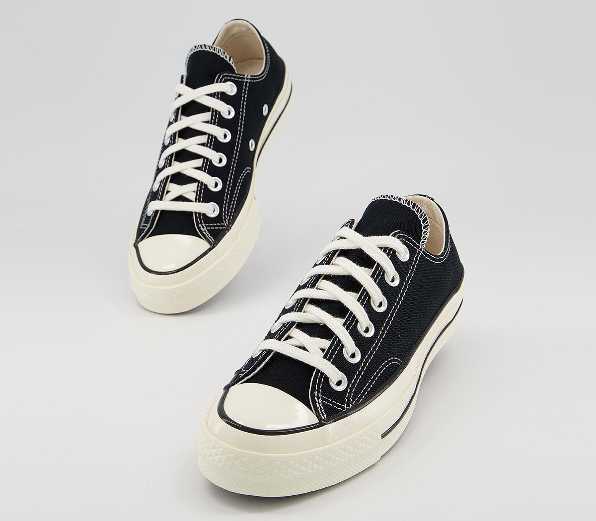 Converse All Star Ox 70s Trainers Black - Canvas Trainers