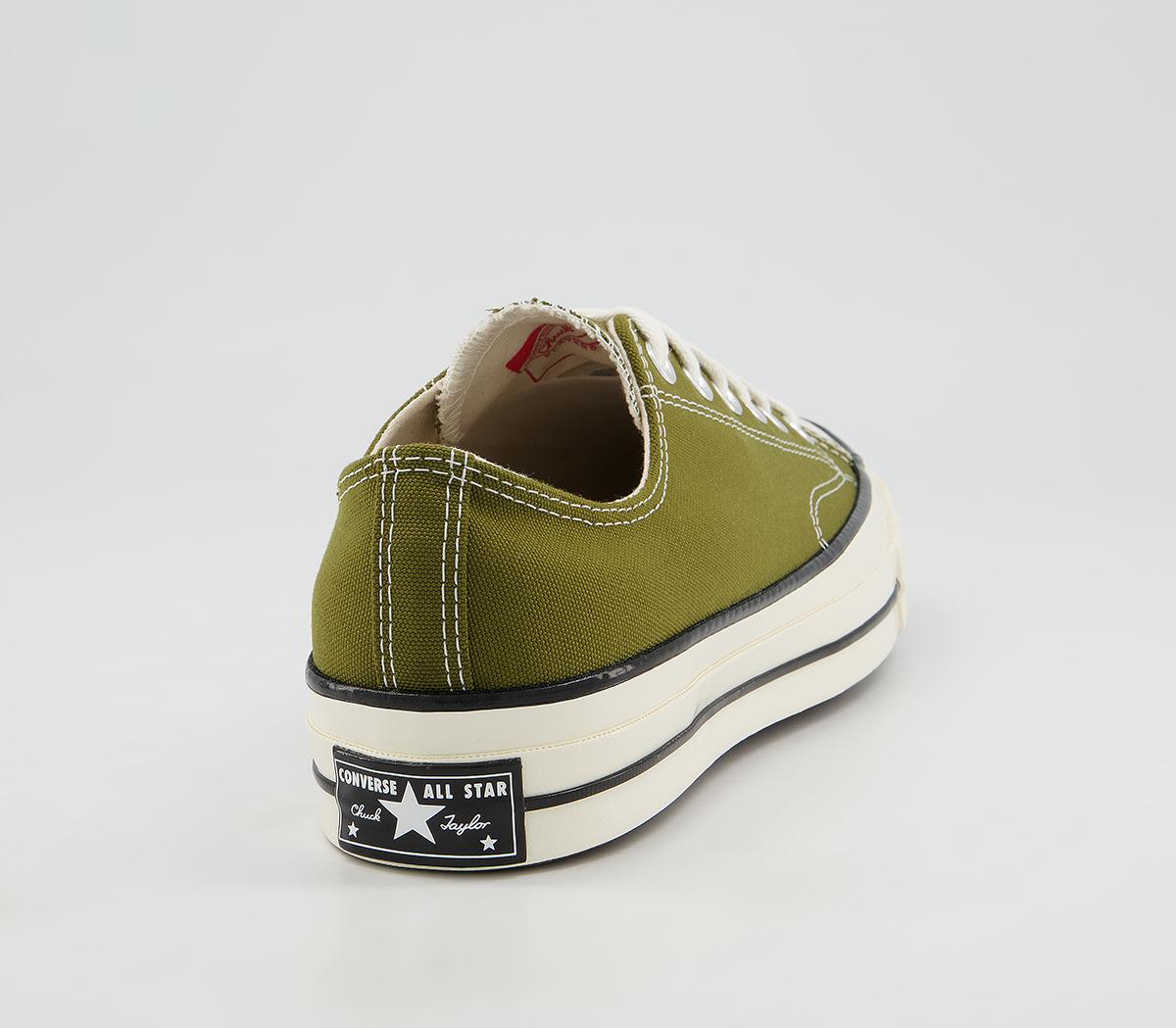 Converse All Star Ox 70s Trainers Converse All Star Ox 70s Trainers Dark Moss Egret Black