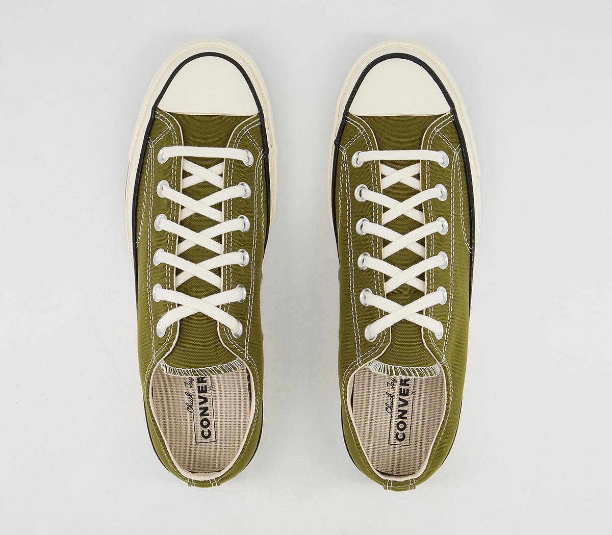 Converse All Star Ox 70s Trainers Converse All Star Ox 70s Trainers Dark Moss Egret Black