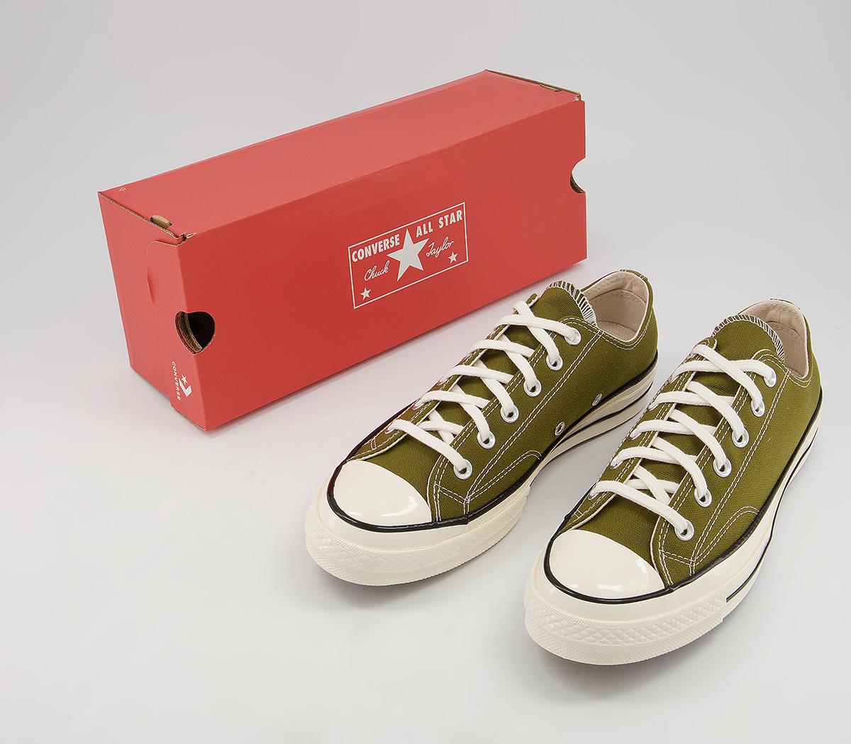 Converse All Star Ox 70s Trainers Converse All Star Ox 70s Trainers Dark Moss Egret Black