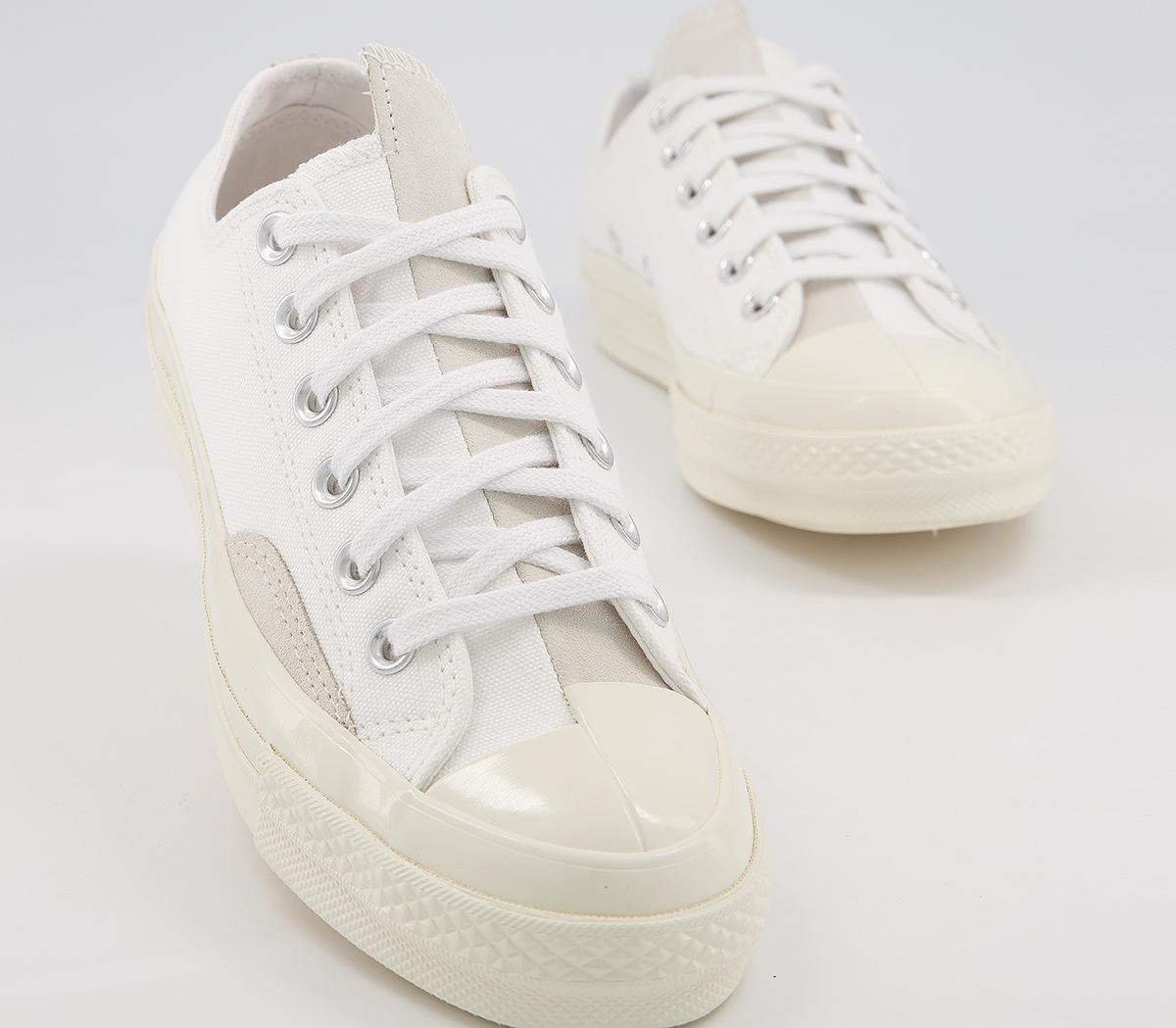Converse All Star Ox 70s Trainers Converse All Star Ox 70s Trainers White Egret Uni Red Rivalry
