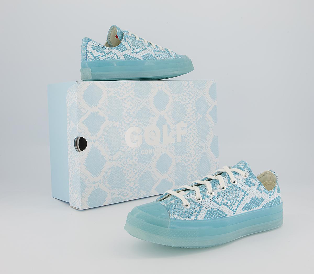 Converse All Star Ox 70s Trainers Converse All Star Ox 70s Trainers Golf Wang Vintage White Blue Topaz