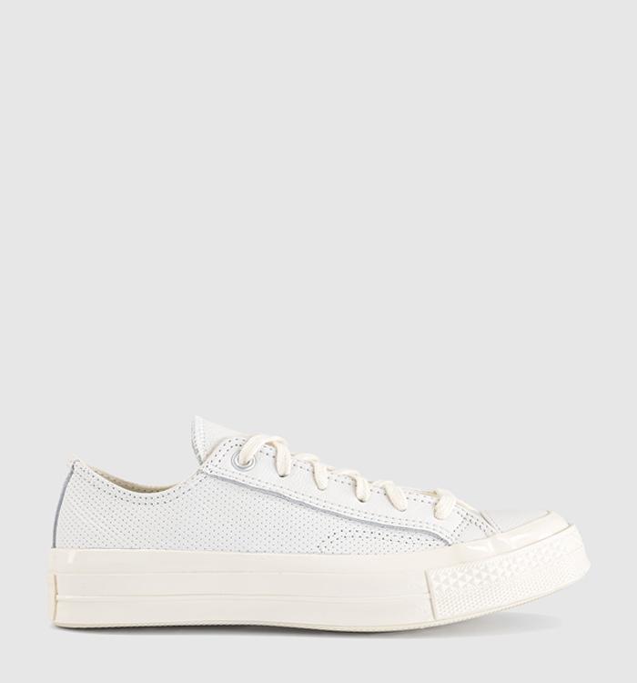 Converse All Star Ox 70 S Trainers Vintage White Vintage White Perforated Leather