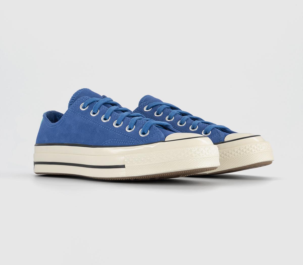 Converse All Star Ox 70 Trainers Ancestral Blue Egret Black - Men's ...