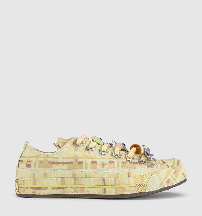 Converse Collina Strada x Converse All Star OX 70 S Trainers Collina Strada Mellow Yellow Lemon Meringue Antler