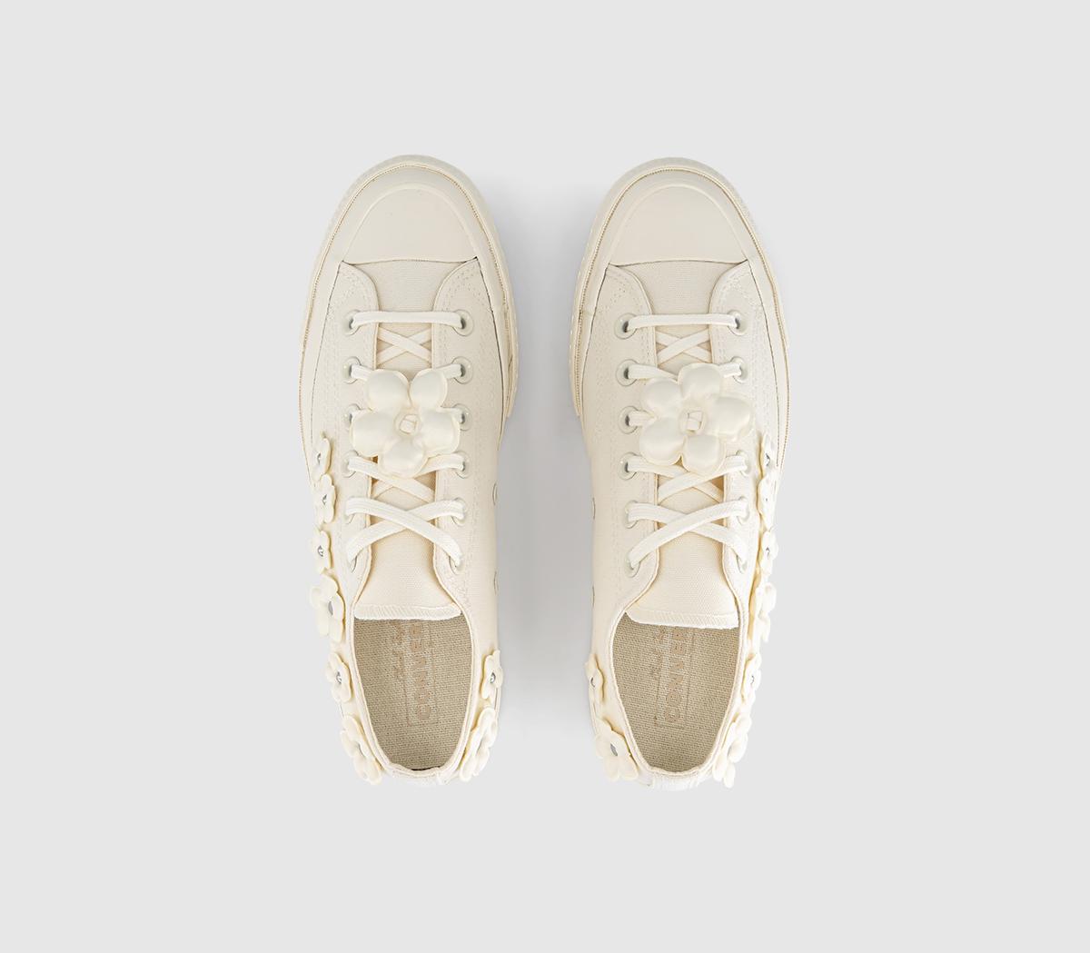 ConverseAll Star OX 70 S TrainersEgret Egret Classic Ecru Flower