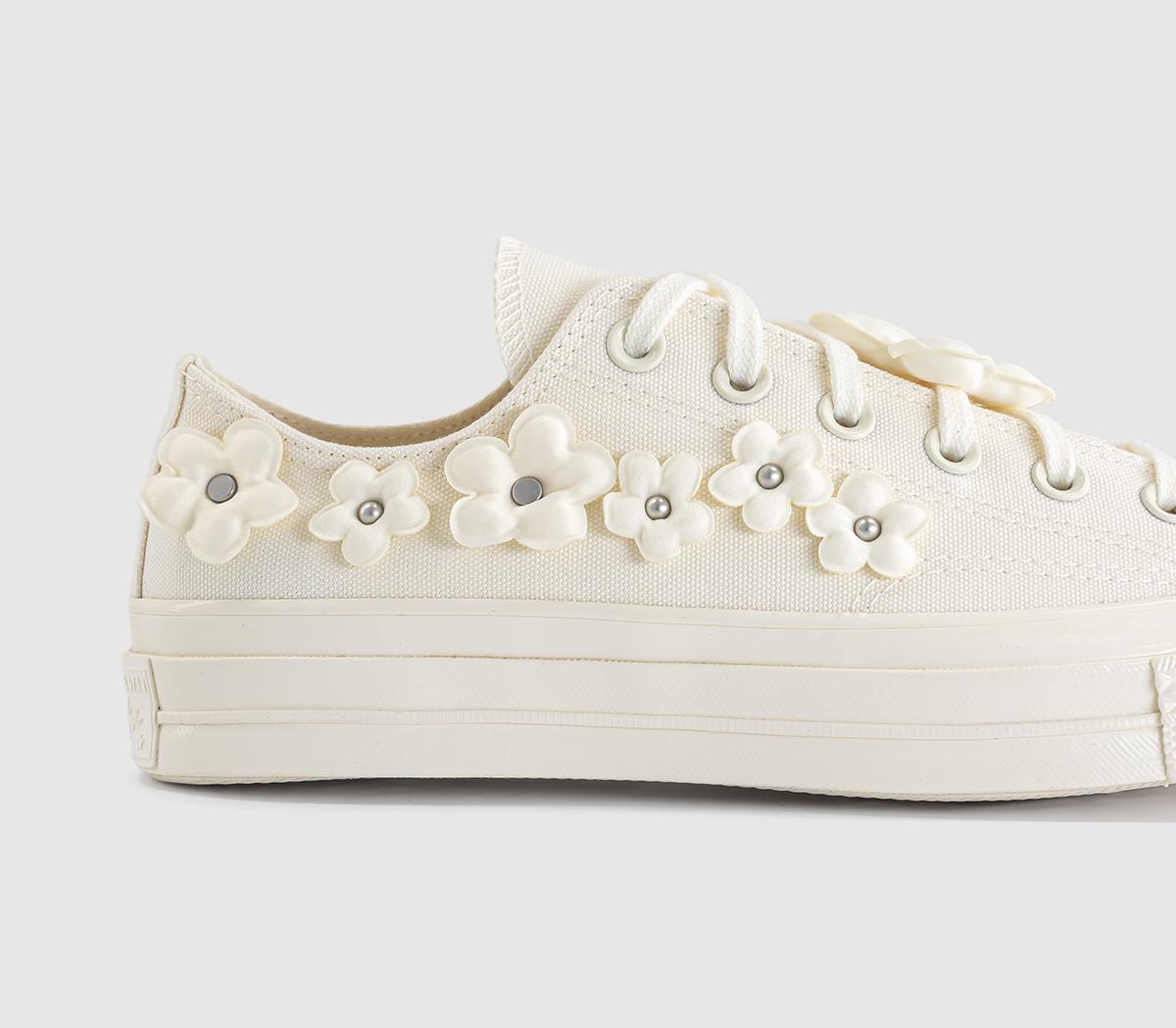 ConverseAll Star OX 70 S TrainersEgret Egret Classic Ecru Flower
