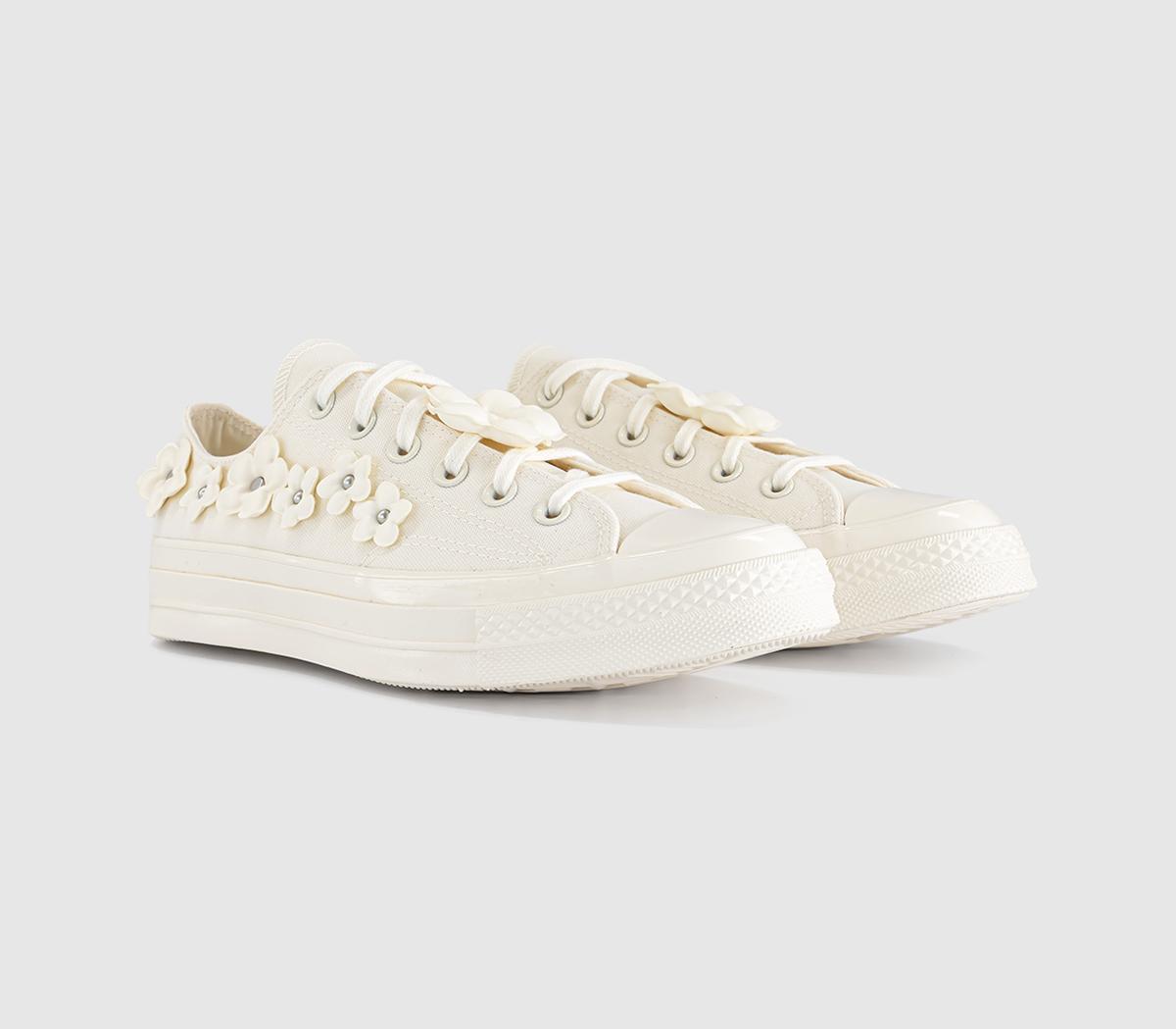 ConverseAll Star OX 70 S TrainersEgret Egret Classic Ecru Flower