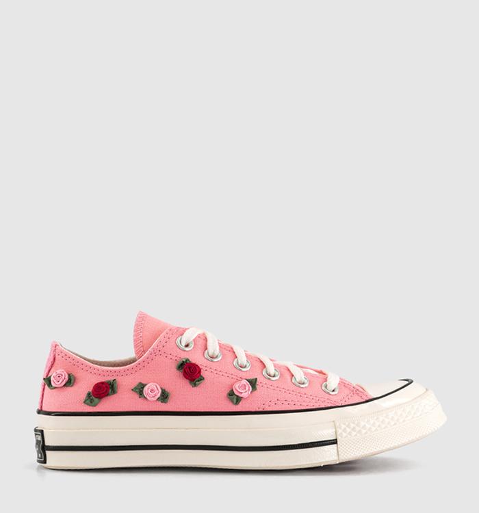 Converse All Star Ox 70 S Trainers Pink Hearts