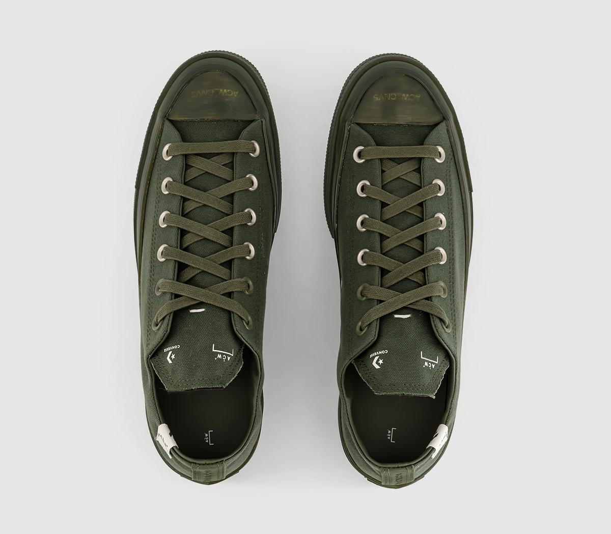 ConverseAll Star Ox 70s Trainers Acw Rifle Green Silver Birch